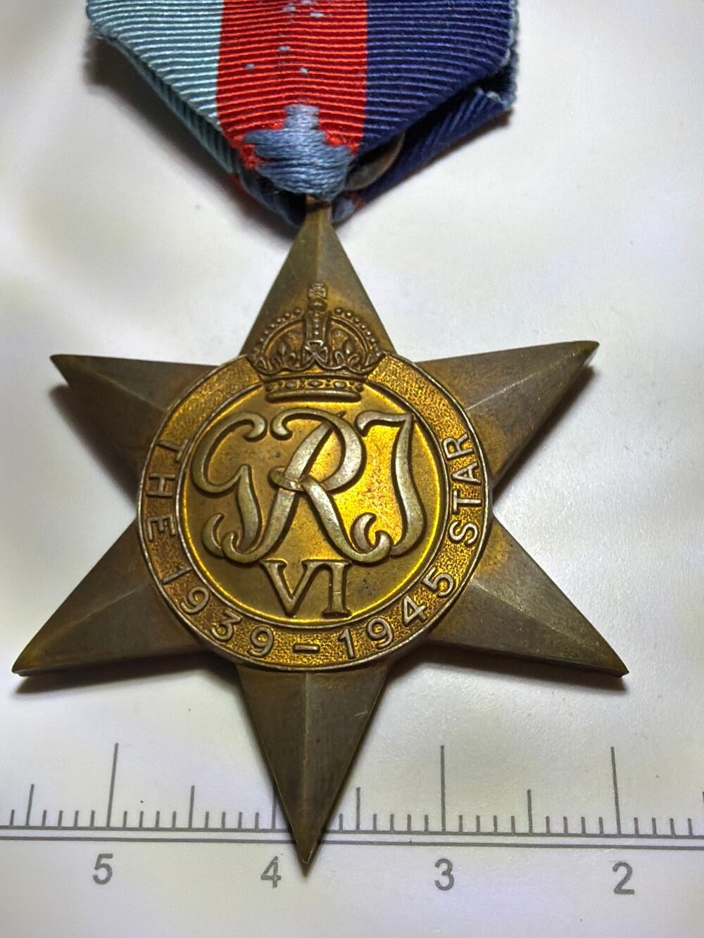 WWII British 1939-1945 Star Campaign Medal King George VI Original WW2 Medal